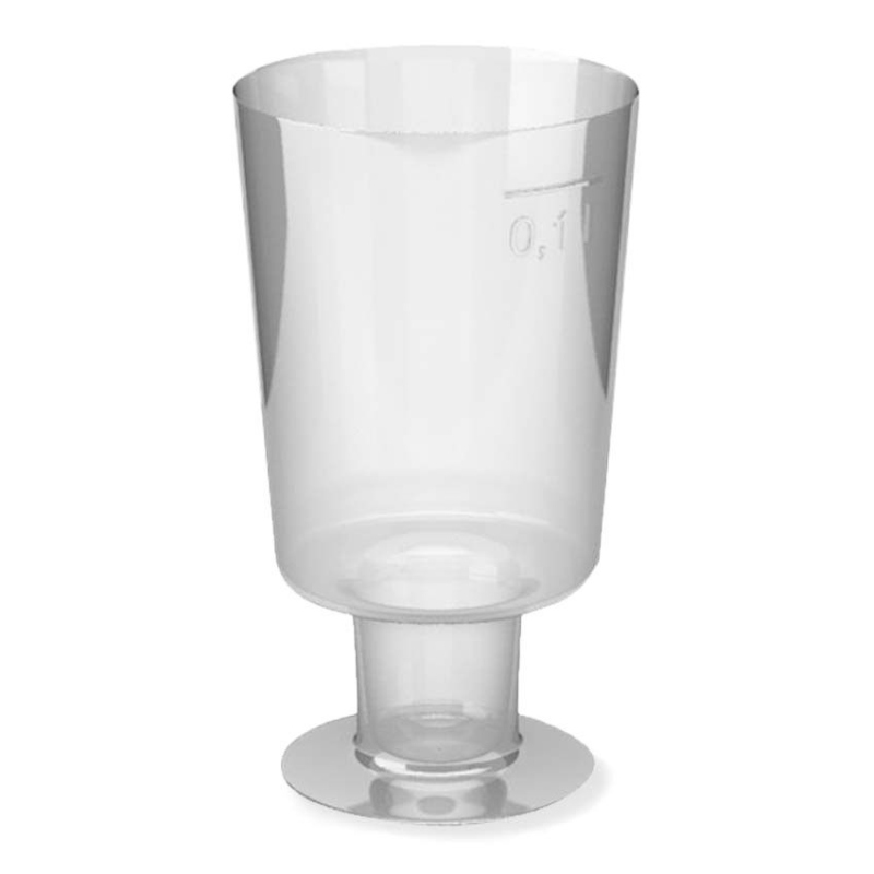 Einweg-Weinglas 100ml,  PS, 1 tlg. Ausführung, transparent glasklar, 15 Stk.