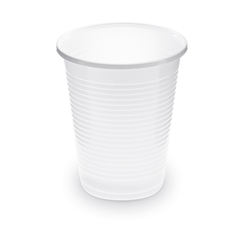 Trinkbecher Getränkebecher weiß 180 ml PP, O 70 mm, 100 Stk.