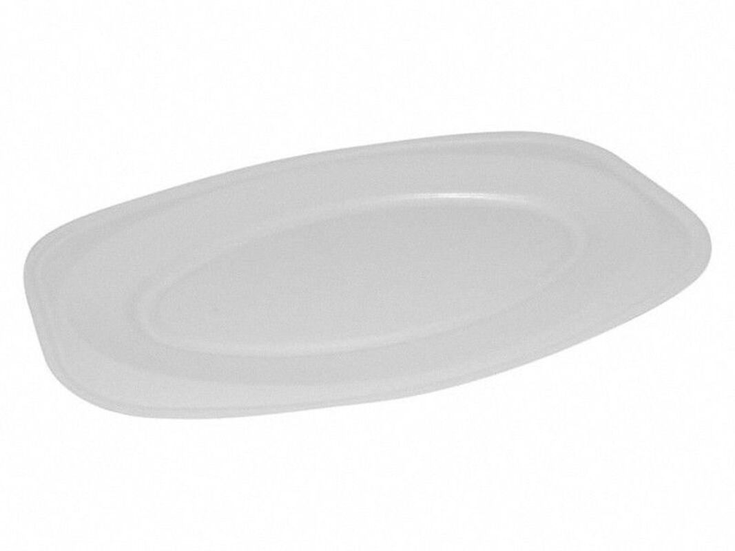 Servierteller, Party-Platte oval weiß  35 x 24,7, Größe M, 10 Stk.