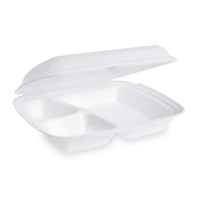 Menüboxen Klappboxen 240x200x69mm geschäumt, 3-geteilt, 250 Stk.