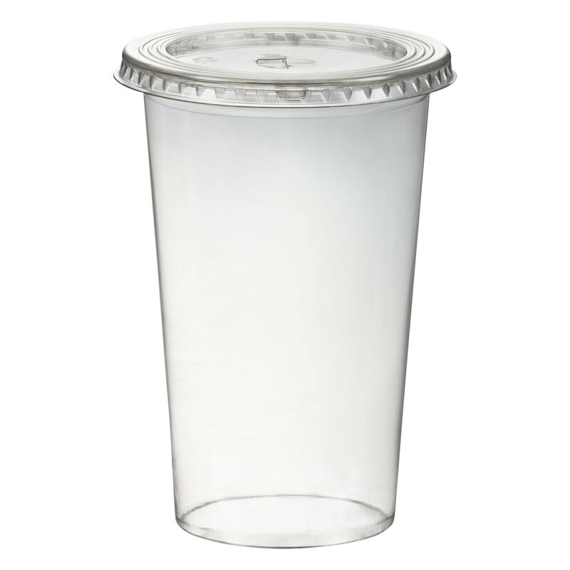 Smoothiebecher inkl. Deckel mit Schlitz 500 ml, O 95mm, PET, glasklar, 50 Stk.