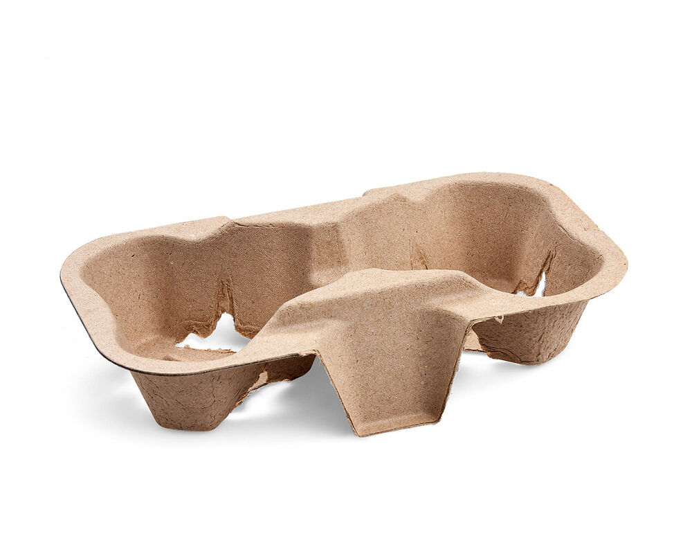 Getränkehalter Tragetablett Becherhalter 2 Becher Coffee to Go 19x11cm,  50 Stk.