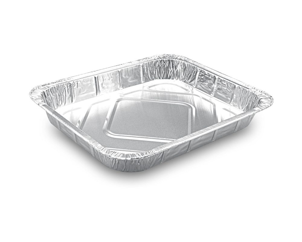 Aluschalen Backform Auflaufform Gastronorm 326x262x40mm 2450ml Typ 1/2, 100 Stk.
