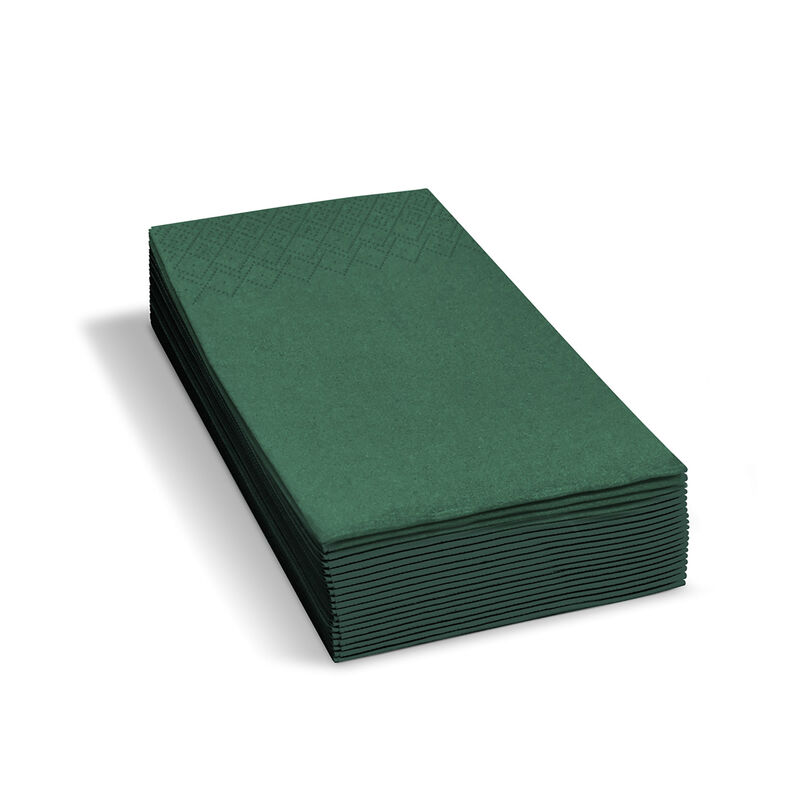 Servietten 33 x 33 cm 1/8 -Kopffalz, 2-lagig dunkelgrün, 250 Stk.