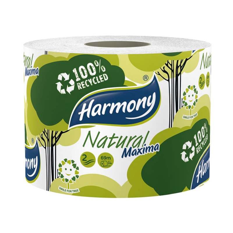 Toilettenpapier 2-lagig "Harmasan Natural Maxima" garantierte Länge 69 m