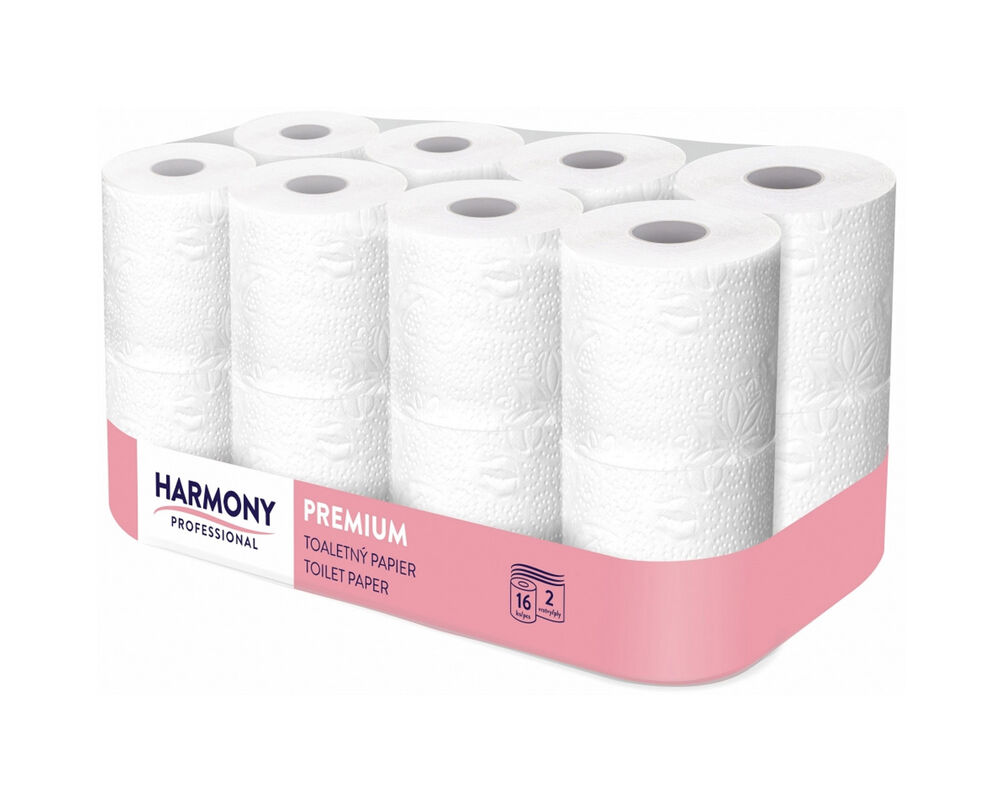 Toilettenpapier WC-Papier natur 2-lagig Harmony Professional  156 Blatt, 16 Stk.