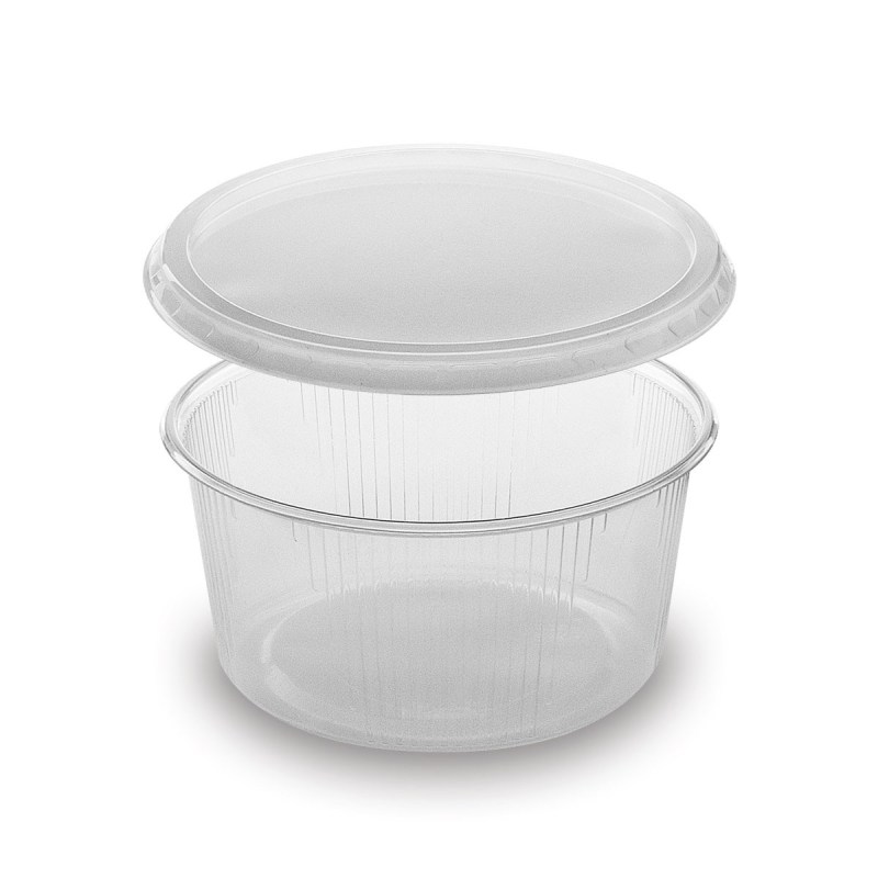 Rundbecher klar 250 ml mit Deckel PP mikrowellengeeignet, 250 Stk.