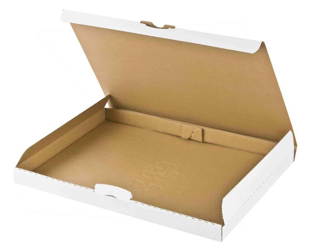 Versandkarton 255x190x30mm schnelle Aufrichtung Steckverschluss Maxibrief DHL briefkastentauglich Höhe 3cm A5 B55 weiß
