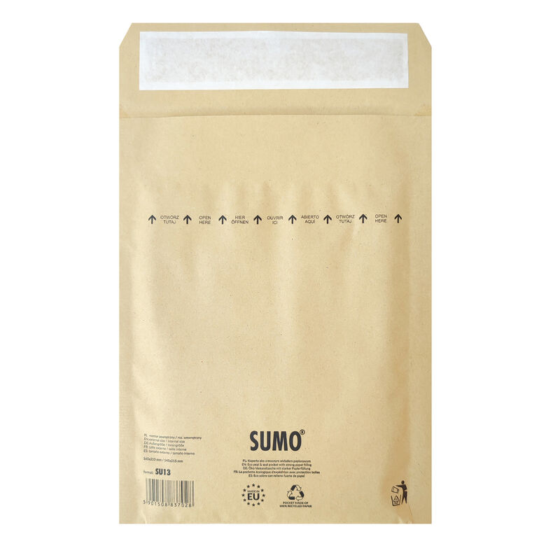 Papierpolstertaschen 165 x 215mm (A) | 145 x 215mm (I) braun, 50 Stk.