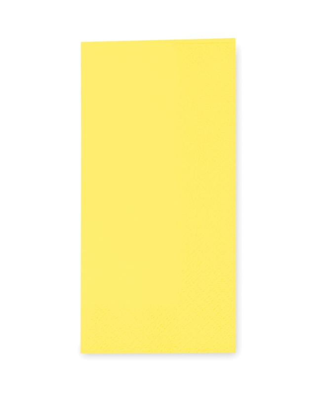 Servietten 33 x 33 cm 1/8 -Falz, 3-lagig gelb, 250 Stk.