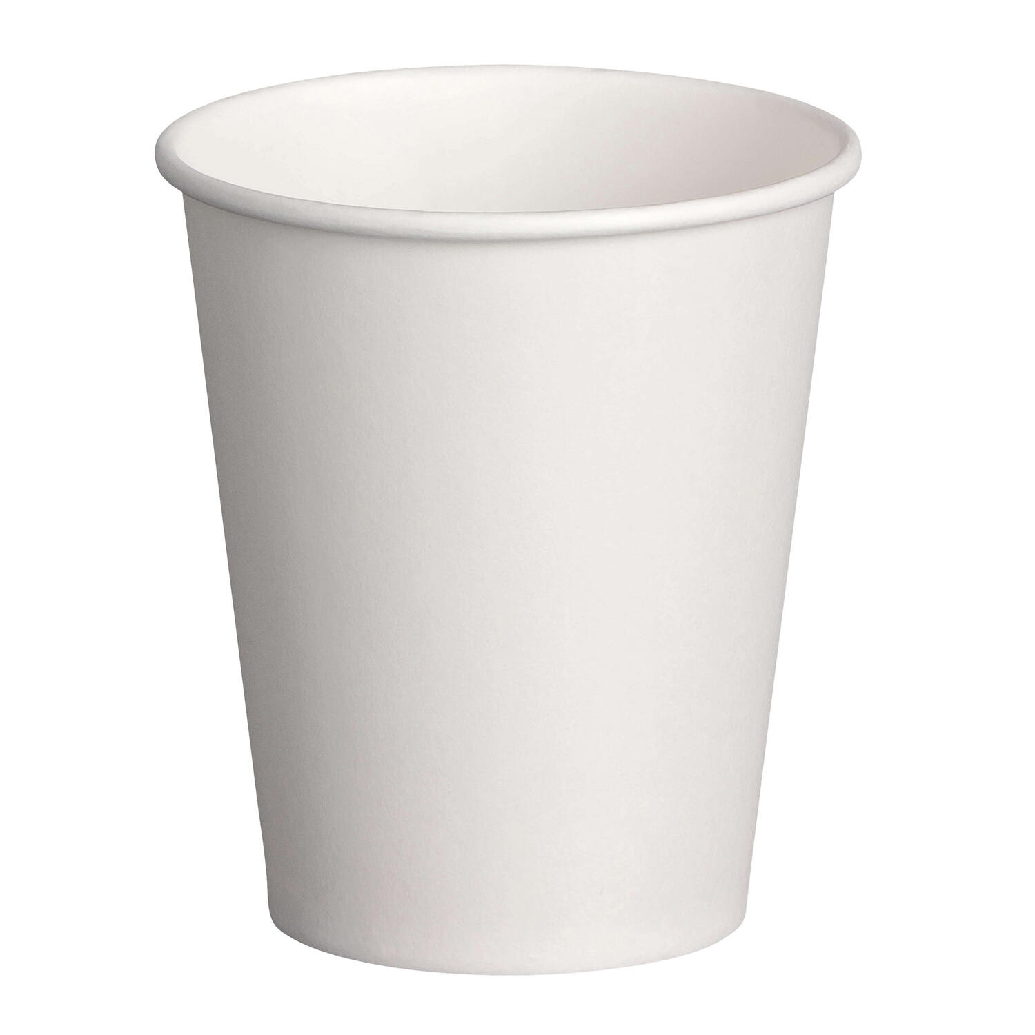 Pappbecher 100% plastikfrei unbedruckt wei 200ml 250ml 290ml , 50 Stk.