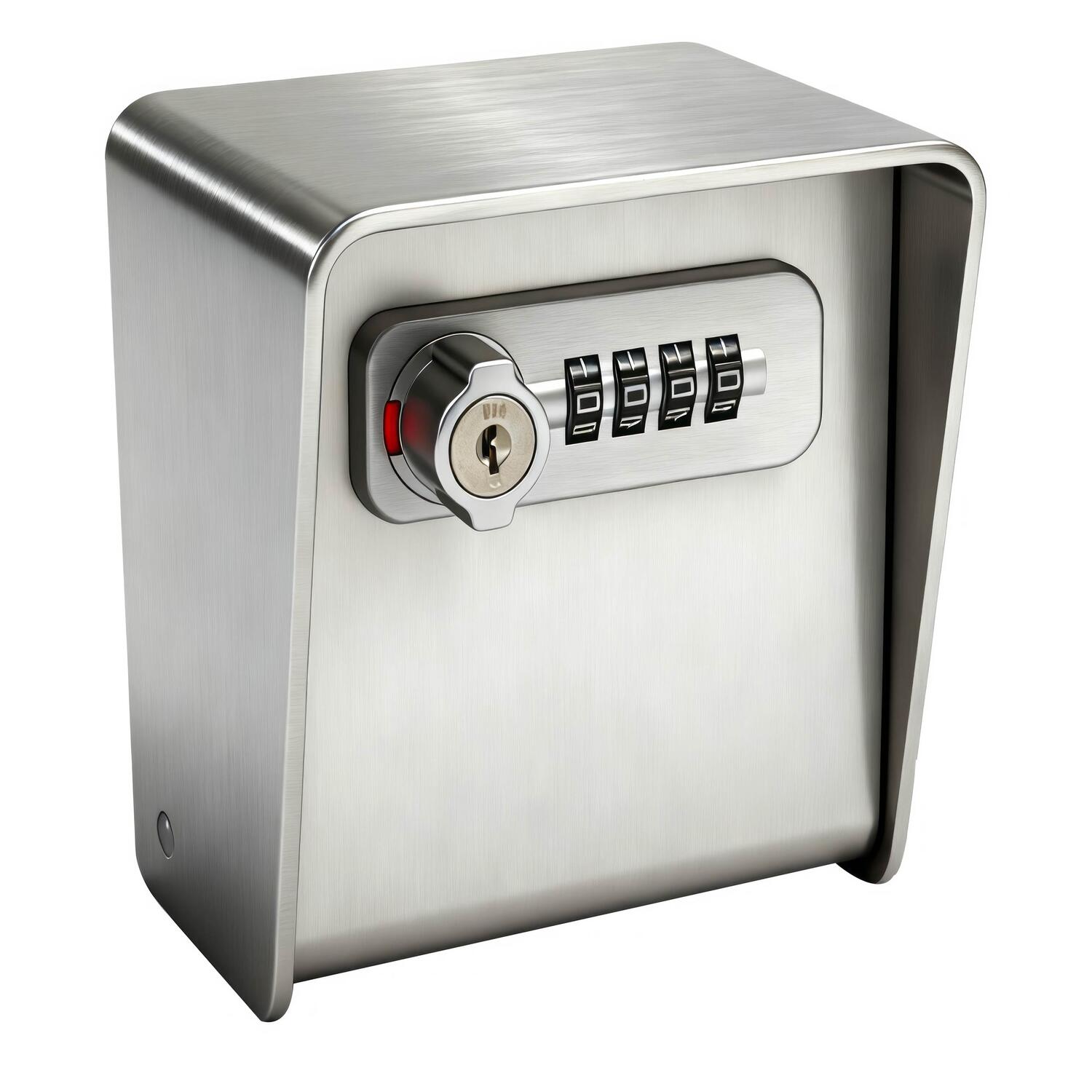 Keepkee Schl�sseltresor aus Edelstahl mit 4-stelligem Zahlenschloss & Not�ffnung mit Schl�ssel