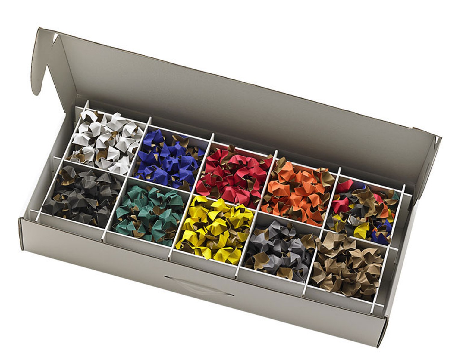 DECOFILL dekorative Papier-Verpackungschips Polsterchips, schwarz, 400 Liter