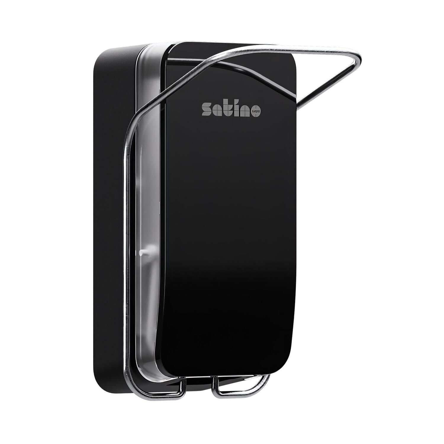 Satino Hyginity Clean&Care Seifenspender 1.000 ml, System SF1, 27,9 cm x 12,2 cm x 11,7 cm, manuell, schwarz