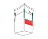 Big Bag  90x90x110cm Typ Asbest mit Schürze und PE-Inliner