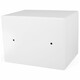 Tresor Safe 23x17x17cm mit elektronischem Zahlenschloss für Tisch/Wandmontage weiß
