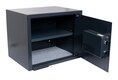 Tresor Safe 35x25x25cm mit elektronischem Zahlenschloss für Tisch/Wandmontage anthrazit
